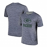 Green Bay Packers Nike Gray Black Striped Logo Performance T-Shirt,baseball caps,new era cap wholesale,wholesale hats